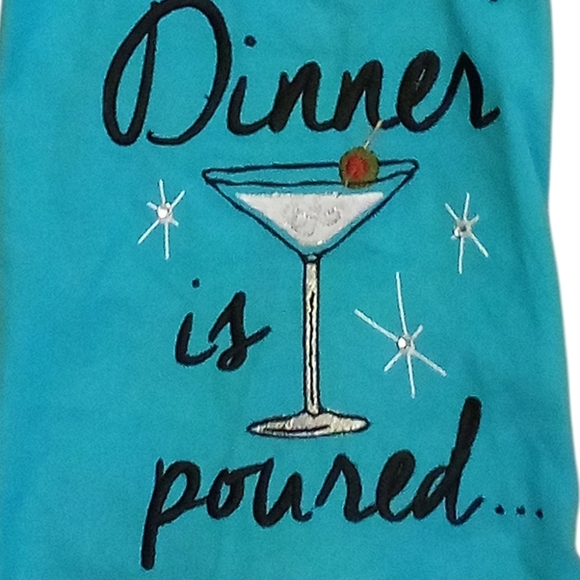 Adult Aprons -Cooking Aprons 30 X 30 Made In India W/100% Cotton, Embroidered... - Picture 12 of 12
